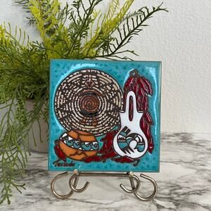 Vintage Teissedre Design Co. Taos New Mexico Style Decorative Tile